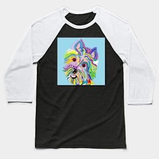 Colorful Westie Baseball T-Shirt